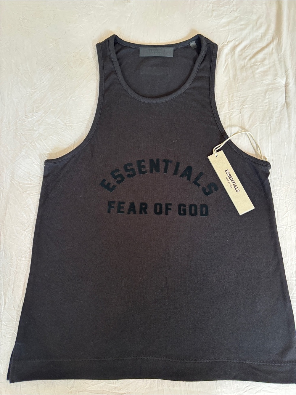 Fear of God Essentials Black Tank Top